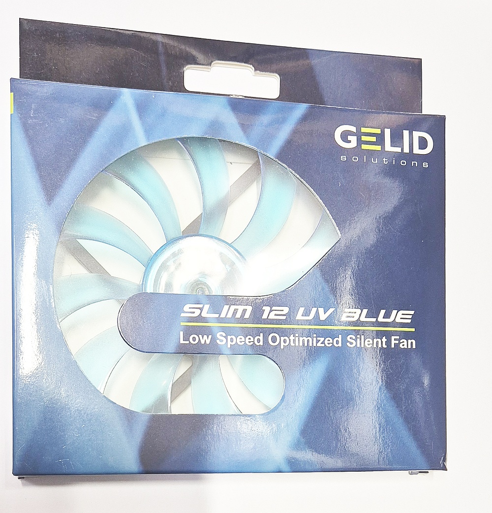Вентилятор GELID 120x120x15.8 мм Slim 12 UV Blue 1500 об/мин 25 дБ HB 3-pin FN-FW12-SLIMB-15