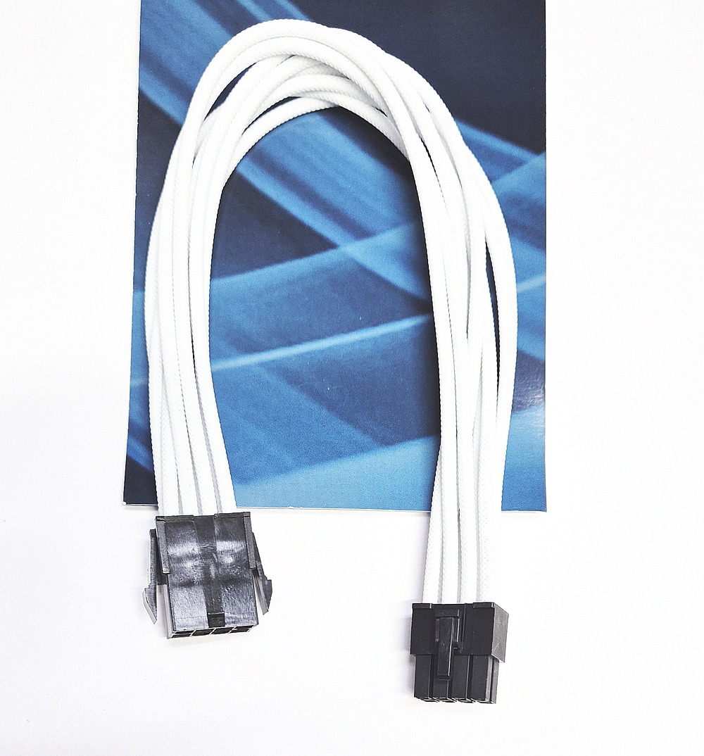 Удлинитель GELID (CA-8P-02) 8-pin EPS (CPU) кабеля питания для материнской платы , 30см, белый