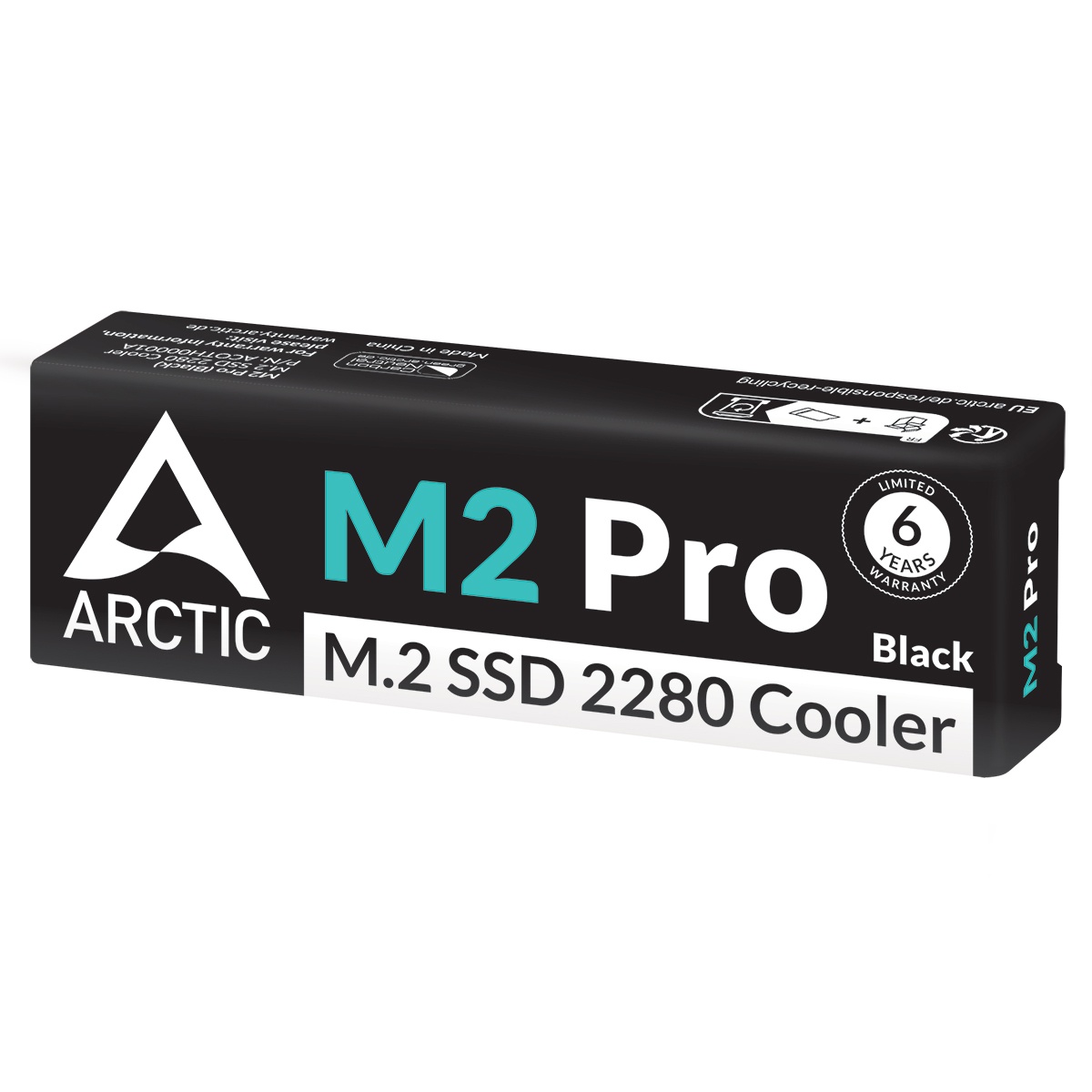 Охлаждение SSD Arctic M2 Pro Black Rev.2, M.2 SSD 2280, SSD/PS5 (ACOTH00001A)