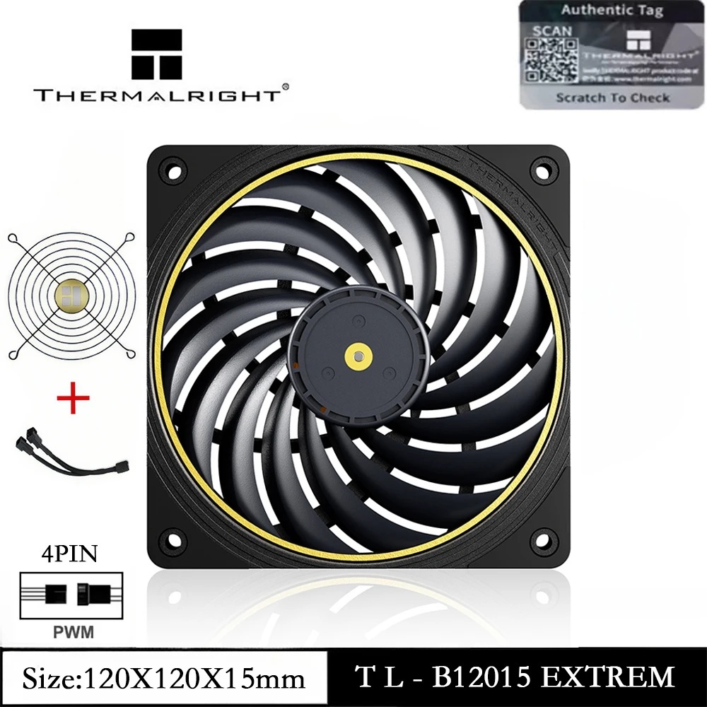 Вентилятор 120x120x15 Thermalright TL-B12015 Extrem PWM 3150 об/мин 37 дБ