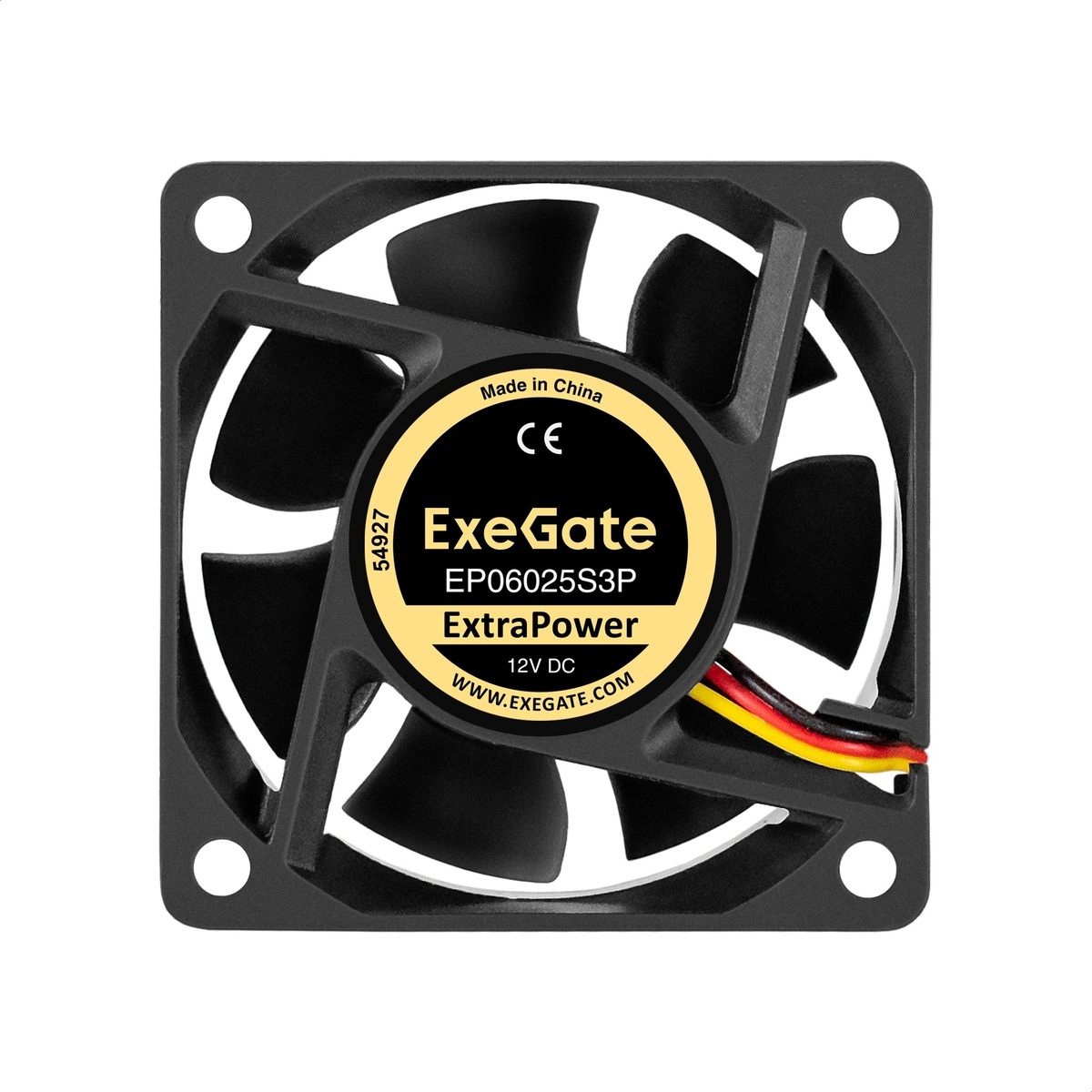 Вентилятор Exegate 60x60x25 мм EP06025S3P 4500 об/мин 31 дБ SLB 3-pin