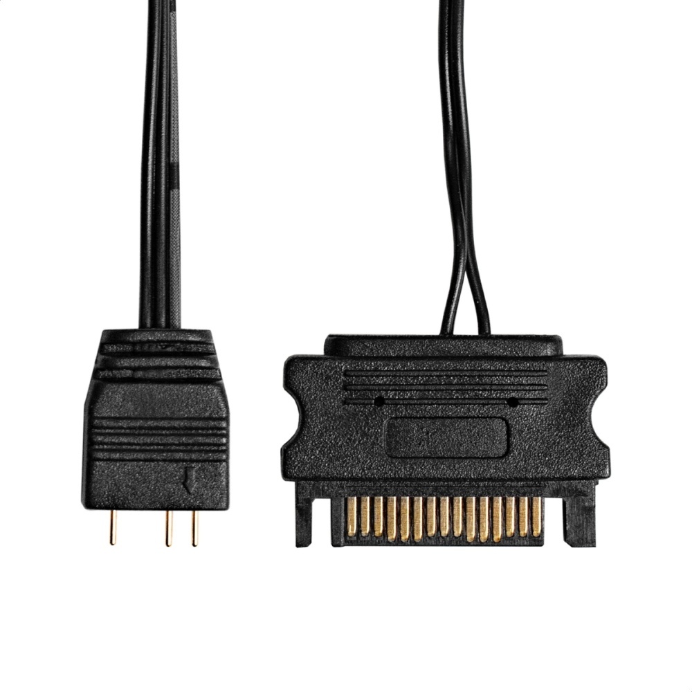 Контроллер Exegate ARGB, 3 pin для подсветки, SATA питание, кнопочное управление, 2А