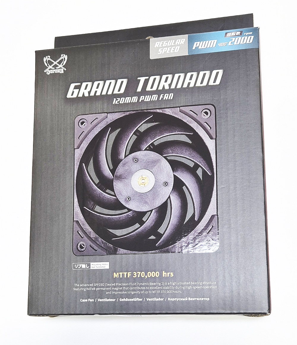 Вентилятор 120x120x25 Scythe Grand Tornado 120 PWM 2000 об/мин 23 дБ SPFDB2 GT1225FD20-P