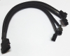 Переходник Generic Molex 4-pin на 4x Fan 3-pin / 4-pin кабель питания для вентиляторов, 27 см
